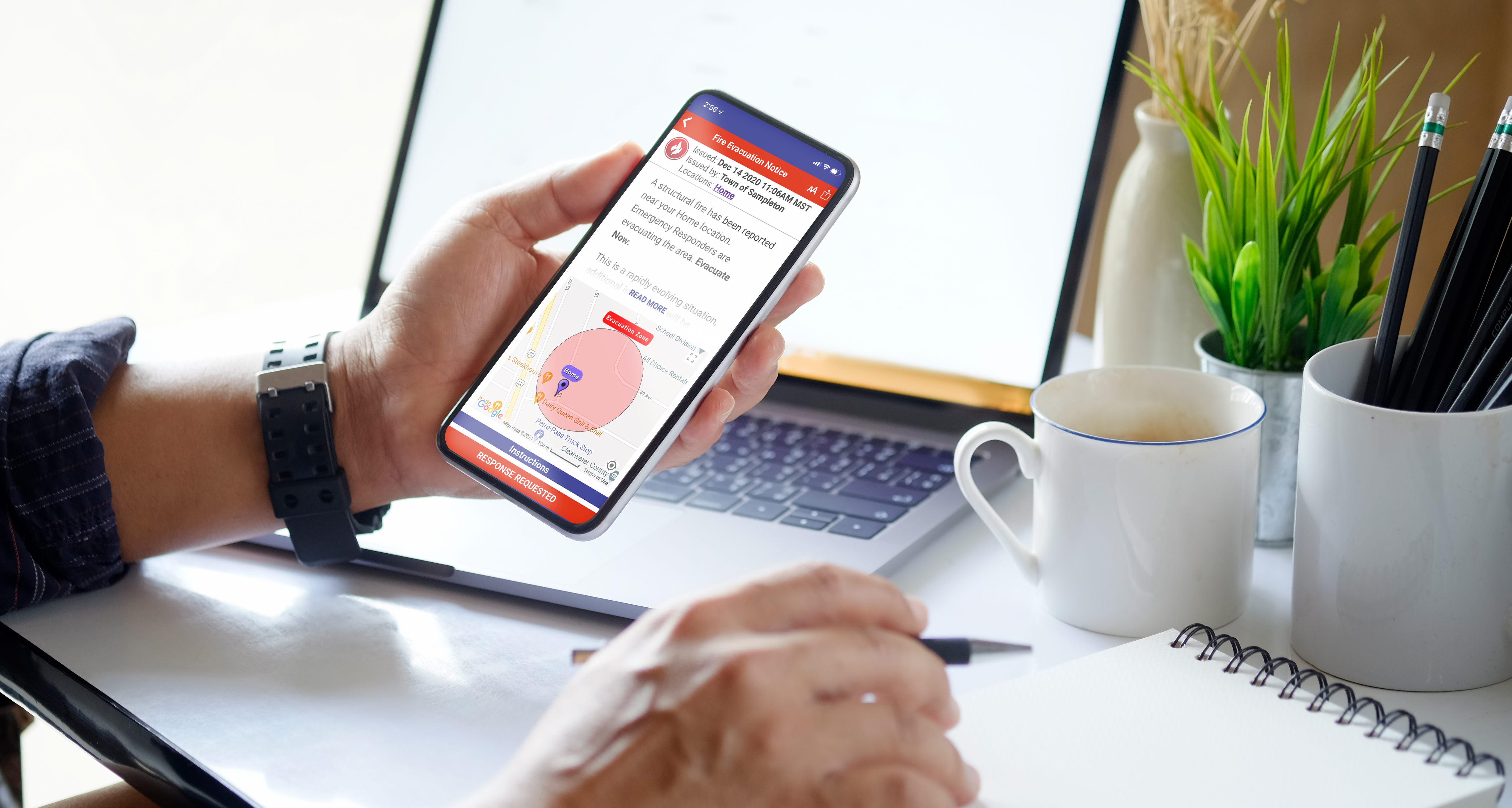 screenshot of Voyent Alert!